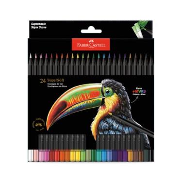 Imagem de Lápis De Cor, Faber-Castell, Ecolápis Supersoft, 210724, 24 cores