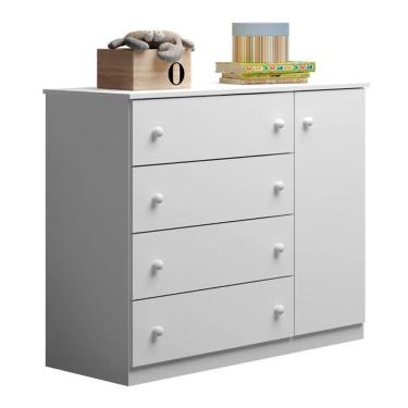 Imagem de Cômoda Infantil Helena 1 Porta e 4 Gavetas - Phoenix Baby