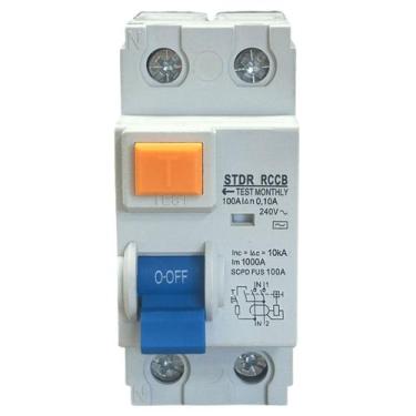 Imagem de Interruptor Diferencial Residual Bipolar Idr 100a 100ma 240v - Digital