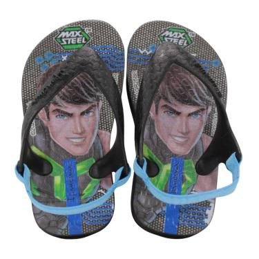 Imagem de Chinelo Bebê Ipanema 26349 Max Steel Preto e Azul