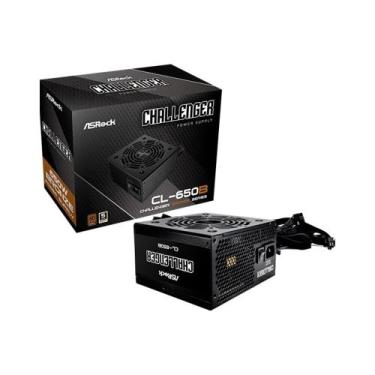 Imagem de Fonte ASRock Challenger 650B, 650W, 80 PLUS, Bronze, Preto - 90-UXC065