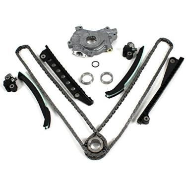Imagem de Kit de corrente de distribuição CNS (com tensores de estilo atualizados) e conjunto de bomba de óleo (com entrada de 24 mm) compatível apenas com motor FORD/LINCOLN 5.4L SOHC V8 (24 válvulas), TRITON
