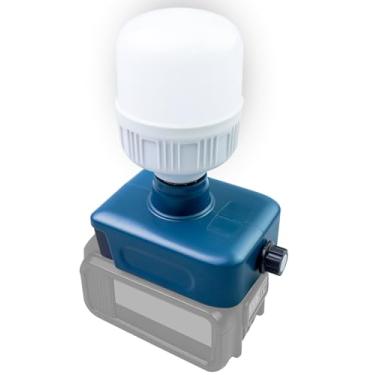 Imagem de Luz de trabalho LED sem fio adequada para bateria Kobalt 24V, 3,5-12W 350-1300LM lanterna de lâmpada LED para iluminação de local de trabalho interno e externo, 5500-6500K