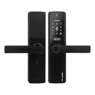 Imagem de Fechadura Digital Knup CA609, Biométrica, Wi-Fi, Bluetooth, Senha, Cartão RFID, Câmera, Preta