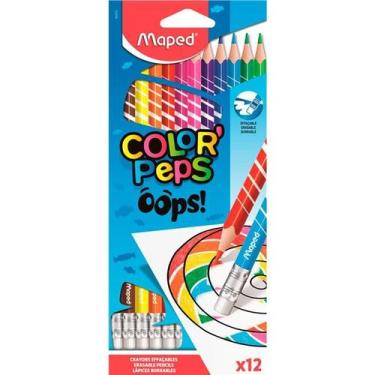 Imagem de Lápis de cor Maped color peps apagável com 12 cores