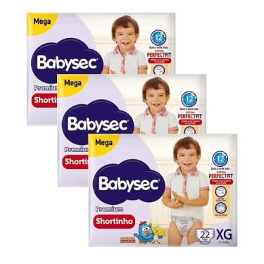 Imagem de Kit 3 Fraldas Babysec Shortinho Pants Galinha Pintadinha Premium XG co