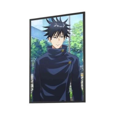 Imagem de Pôster Retrô Fushiguro Megumi Jujutsu Kaisen Em Papel Kraft  Arte Esté