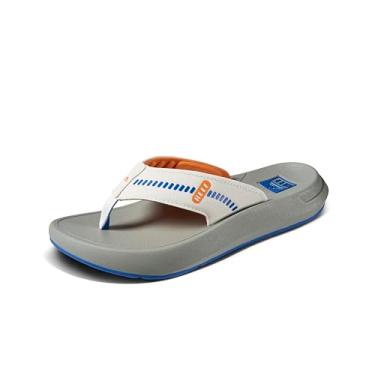 Imagem de REEF Swellsole Cruiser masculino, Azul/branco/laranja, 37