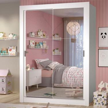 Imagem de Guarda-roupa Infantil Theo 2 Portas De Correr De Espelho - Madesa