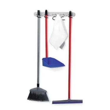 Imagem de Gancho organizador suporte vassouras 9 ganchos colors niquelart