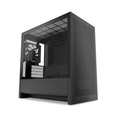Imagem de NZXT Fluxo H3 – Capa para PC Micro-ATX – Fluxo de ar otimizado – Inclui 1 ventilador traseiro de 120 mm – Suporta GPUs de tamanho completo – Serve para radiador frontal de 280 mm, radiador superior de