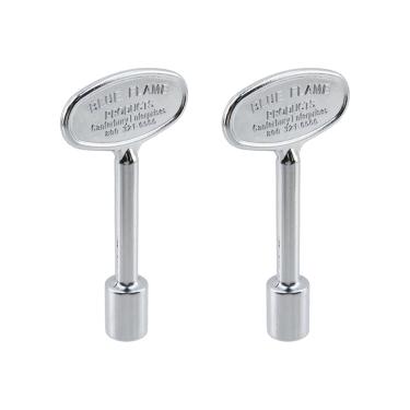 Imagem de Semetall Chave universal de válvula de gás de 7,5 cm - serve para válvulas esféricas de 6,5 mm e 5/40.6 cm para fogões a gás, lareiras - Prata