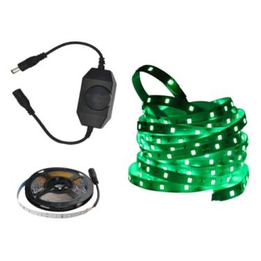 Imagem de Fita Led Verde 3528 5m Ip20 300 Led Fonte Dimmer Interruptor
