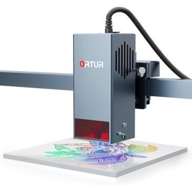 Imagem de ORTUR Módulo laser de 20000 mW LU3-20A, maior precisão 0,08 * 0,08 mm Cabeça de laser de ponto comprimido para a maioria das máquinas de gravação a laser Ortur Classe 4, resfriamento de ventilador