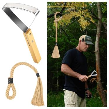 Imagem de Maasechs 1 corda perfumada de cânhamo de 76 cm com 1 conjunto de ancinho para caçar veados, árvore, veado, raspar, perfumar, corda para pendurar cânhamo em qualquer lugar, acessórios de caça