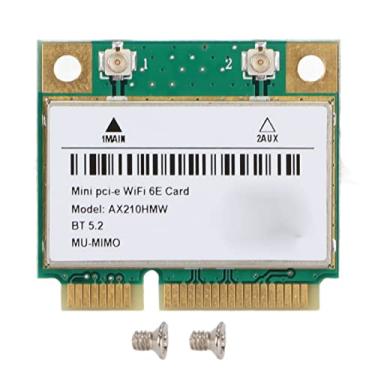 Imagem de Placa Sem Fio, Interface Mini PCIE de 2,4 GHz 5 GHz 6 GHz Adaptador de Rede de Transmissão de Alta Eficiência para Ax210hmw, Sem Interferência, BT 5.2, Latência Ultrabaixa, WiFi