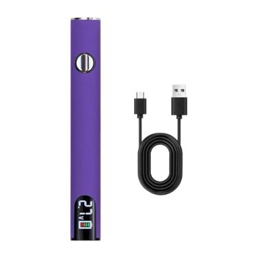 Imagem de KiBcsLic Kit de ferro de solda sem fio, caneta de solda com temperatura ajustável, bateria atualizada, caneta recarregável USB para eletrodomésticos faça você, Roxo