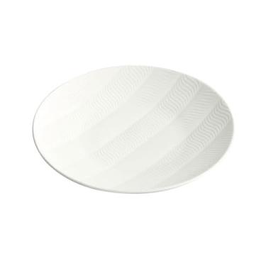 Imagem de Lata de lixo Pratos servindo bandeja doméstica placa plana de cerâmica criativa placa de jantar branco de alta qualidade simples utensílios de mesa(8 INCH)
