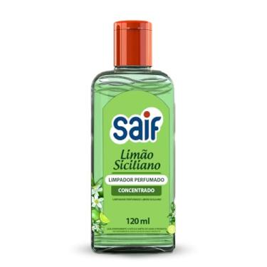 Imagem de Limpador Perfumado Concentrado Limão Siciliano Saif 120Ml, Higienizador Concentrado Perfumado Odorizador De Ambiente, Verde, Frescor E Vitalidade, Facilitando Sua Vida, Maximizando Toda Limpeza