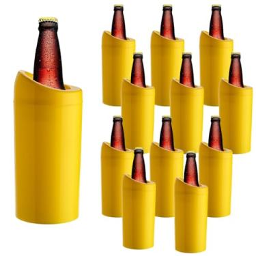 Imagem de Porta Garrafa Térmico Camisinha Para Cerveja 600ml Kit 36pçs (AMARELO)