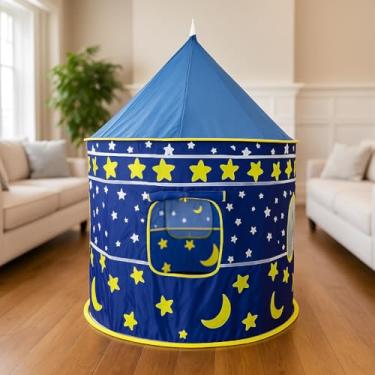 Imagem de Barraca Infantil 3 em 1 com Túnel e Piscina de Bolinhas | Tenda Dobrável para Crianças Menino e Menina | Diversão e Aprendizado em Casa ou ao Ar Livre (Somente Tenda Azul)