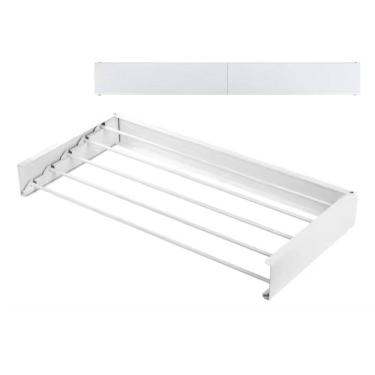 Imagem de Varal De Roupa Mágico Retrátil De Parede Dobrável 60Cm