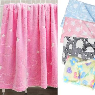 Imagem de Kit 2 Peças Manta Infantil Soft Microfibra Bebe Estampado Menino/Menin