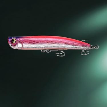 Imagem de Água salgada, água doce, manivela do mar, salmão, pique, truite, iscas de pesca, iscas de crankbait Peche leurres Popper, 10 g