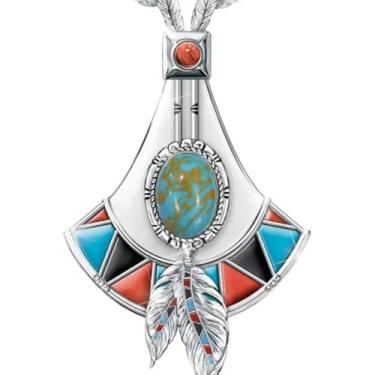 Imagem de Colar boêmio feminino – Gargantilha feita à mão com contas em camadas, ajustável, boêmio, étnica, tribal, presente