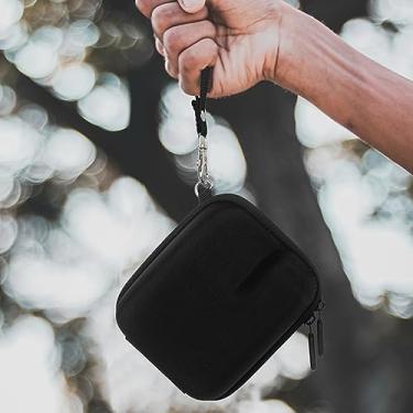Imagem de Capa Go, capa protetora rígida à prova de choque com alça de mão, bolsa de viagem com corda de transporte para câmera instantânea, preta