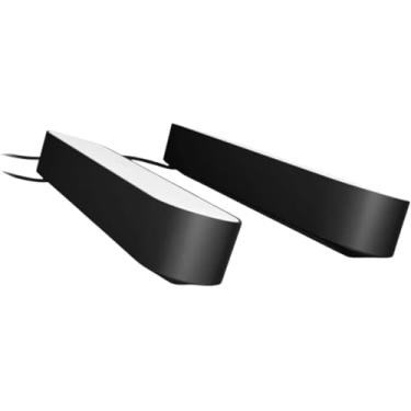 Imagem de PHILIPS Hue Play Smart Light, 2 pacotes de kit básico, Hub necessário/fonte de alimentação incluída (funciona com Amazon Alexa, Apple Homekit e Google Home), Preto