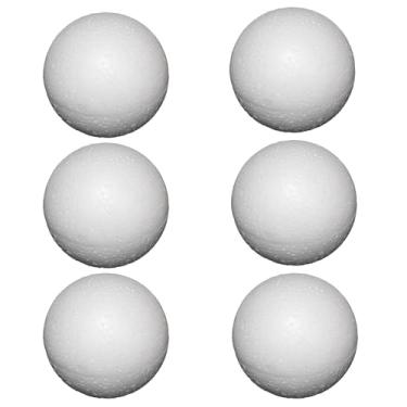 Imagem de Meuey Lyot Bola de isopor branca de 7,6 cm (cerca de 8 cm) bolas de poliestireno para artesanato bolas de espuma para projetos DIY, centros de mesa florais e decoração de casa artesanato projetos