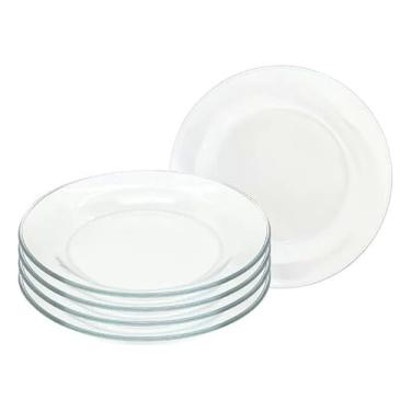 Imagem de Conjunto12un Pratos Fundos Vidro Temperado Resistente Louça Milly ou 4, 8 unidades (12)