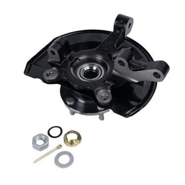 Imagem de POHILA Junta de direção dianteira esquerda e conjunto de cubo de rolamento de roda para Jeep Compass 2007-2017, Patriot 2007-2017, Dodge Caliber 2007-2012, 698-411 698411, lado esquerdo do motorista