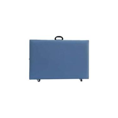 Imagem de Maca dobrável portátil AZUL BEBE Premium - Estética/Tatuagem/Depilação