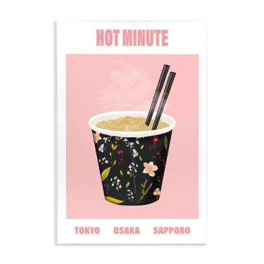 Imagem de Stupell Industries Arte de placa de parede Hot Minute Cup of Noodles, design por A Barefoot Stylist, 38 x 25 cm
