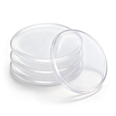 Imagem de Probrico Batentes de porta de silicone transparente, protetor de parede autoadesivo redondo de 5 cm, 4 pacotes, amortecedor transparente para proteção de porta de parede/armário, almofadas de impacto