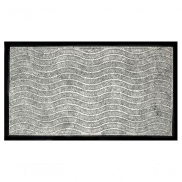 Imagem de Capacho Fenicetexturas Ondas Cinza Grey 70x40cm - Uzoo Tapete Fenice Texturas 70x40cm Ondas Cinza Cf-jp03 Grey