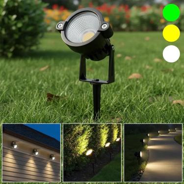 Imagem de Espeto Led 15W Luminaria Jardim Prova Verde 127/220V