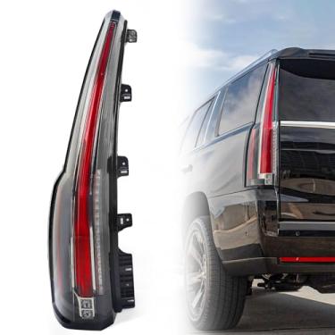 Imagem de Huray Luz traseira de LED esquerda adequada para Cadillac Escalade 2015-2020 LH Conjunto de lâmpada de freio traseiro estilo OE substituição para GM2800277 84214003 (lado do motorista)