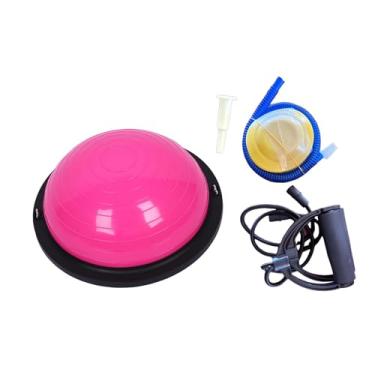 Imagem de Aymzbd Bola de Equilíbrio, Equipamento de Exercício, Treino de Core, Base Antiderrapante, Treinamento de Equilíbrio, Bola de Exercício para Fitness, Academia, Rosa