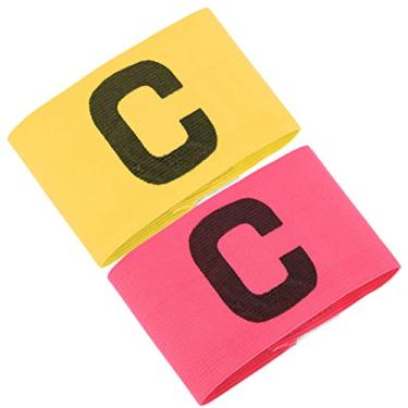 Imagem de 10Pcs Exercício Correndo Futebol Header Jogo Brassard Armband Elastic Paste Winding C Palavra Amarelo Rosa Nylon Elastic Futebol Futebol Bola Brassard (Rosa)