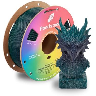 Imagem de Polymaker Filamento de impressão 3D Panchroma Gradient Galaxy PLA azul-verde, 1,75 mm, 1 kg, gradiente PLA premium, fácil de imprimir, compatível com AMS, perfeito para estatuetas, modelos, brinquedos