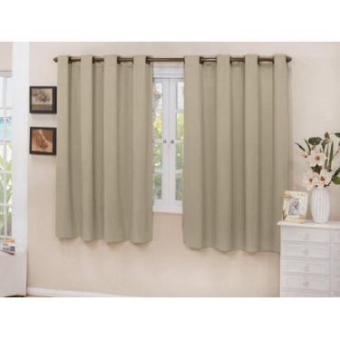 Imagem de Cortina Blackout Tecido Bege 2,00X1,30 Corta Luz 100% - Confeccoes Elb