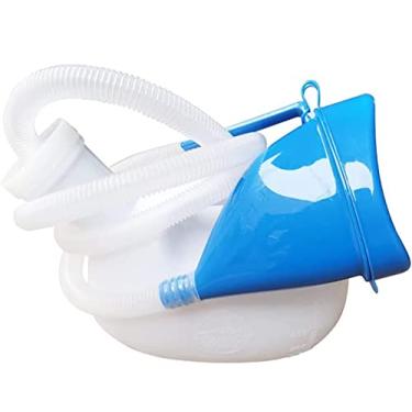 Imagem de IIPOSAQQ Urinol unissex, penico com tampa e funil garrafas de urina para urinol, garrafa universal para acampamento, carro, viagem, conveniente e l ao ar livre 2000 ml com adaptador fêmea