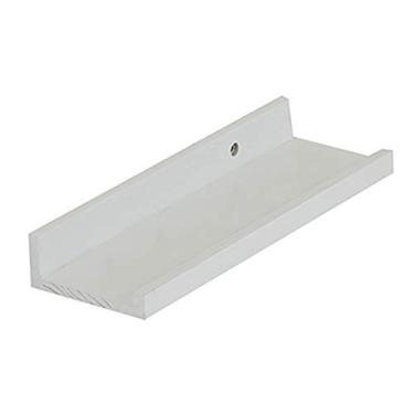 Imagem de Prateleira flutuante fácil de instalar, prateleira de parede estilo industrial escandinavo, prateleira de parede moderna em forma de U, capacidade de carga 20 kg, para banheiro, quarto, sala de estar