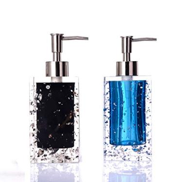 Imagem de Yalych Dispensadores de sabonete, dispensador de sabão de bancada de vidro, dispensador de loção de pressão, grande capacidade, muitos estilos estão disponíveis 190 g 209 g dispensador de sabão bomba