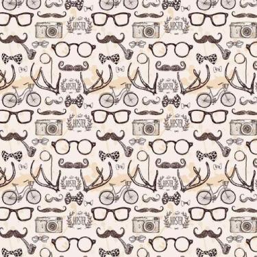 Imagem de Papel De Parede Cachimbo Gravata Câmera Óculos Bicicleta - LRP