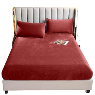 Imagem de Jogo De Lençol Manta Flannel Plush Queen(Rubi Wine)