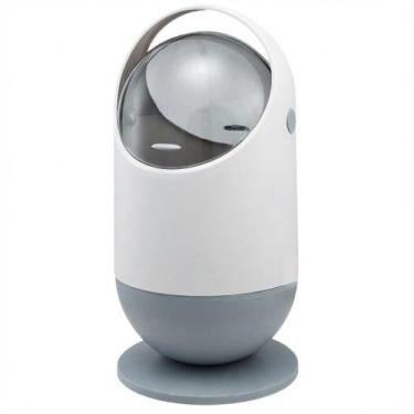 Imagem de Lixeira Anti Odor com Tampa Click para Banheiro Snel Home, Branco, úni